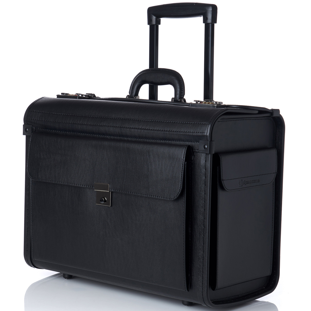 Tech Swiss Travel Leather Briefcase